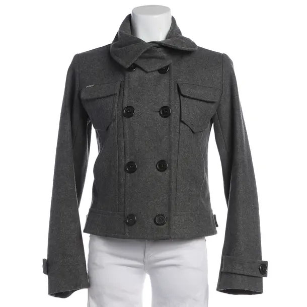 Mid-Season Jacket in Gray, Wool, Burberry