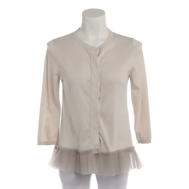 Strickjacke in Weiß, Baumwolle, Brunello Cucinelli