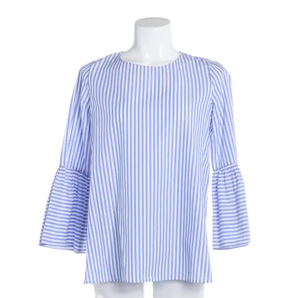 Blouse, in Blue, Cotton, Soluzione