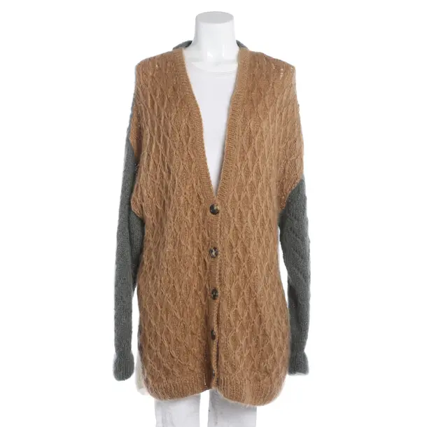Strickjacke, in Braun, Wolle, Loewe