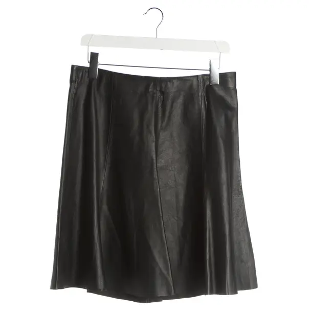 Skirt, in Black, Leather, Riani