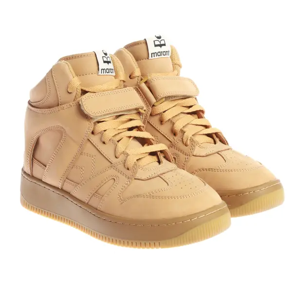 High-Top Sneakers, in Light Brown, Isabel Marant