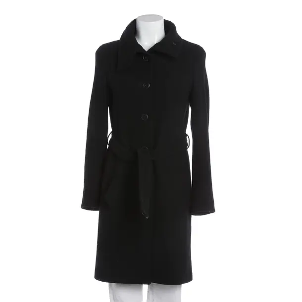 Mid-Season Coat, in Black, Wool, Fabiana Filippi
