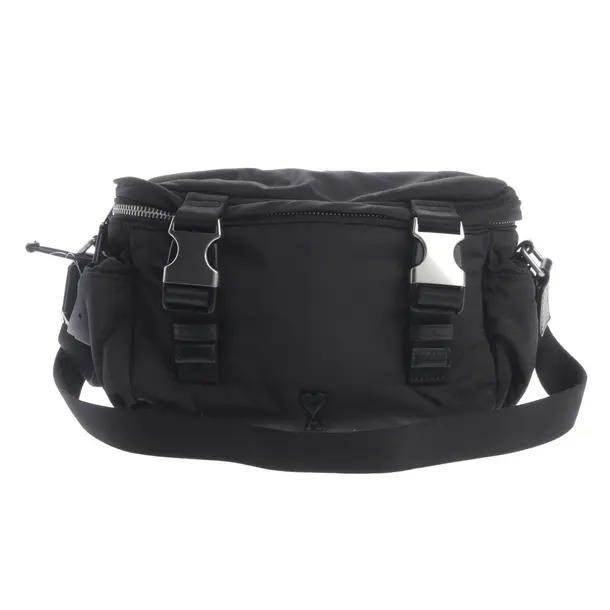 Schultertasche, in Schwarz, Polyamid, Ami Paris