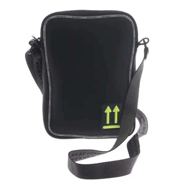 Borsa a cinture a tracolla, in Nero, Poliammide, Bianco sporco