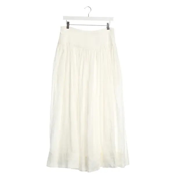 Rock, in Cream, Leinen, Zimmermann