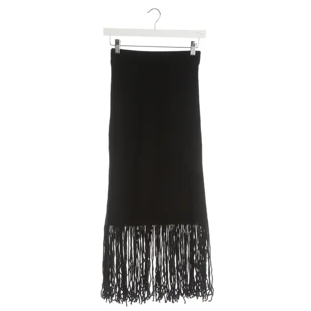 Rock, in Schwarz, Wolle, Zimmermann