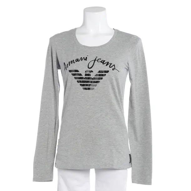 Longsleeve, in Hellgrau, Baumwolle, Armani Jeans