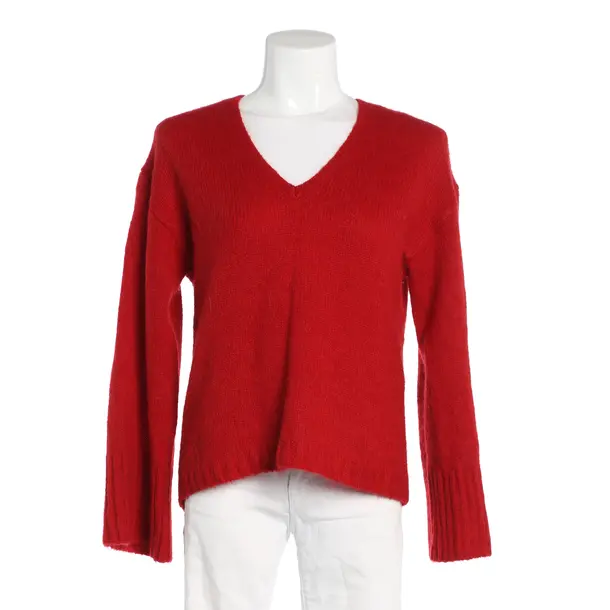 Jumper, in Red, Wool, By Malene Birger