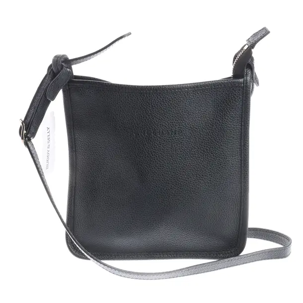 Shoulder Bag, in Black, Leather, Longchamp