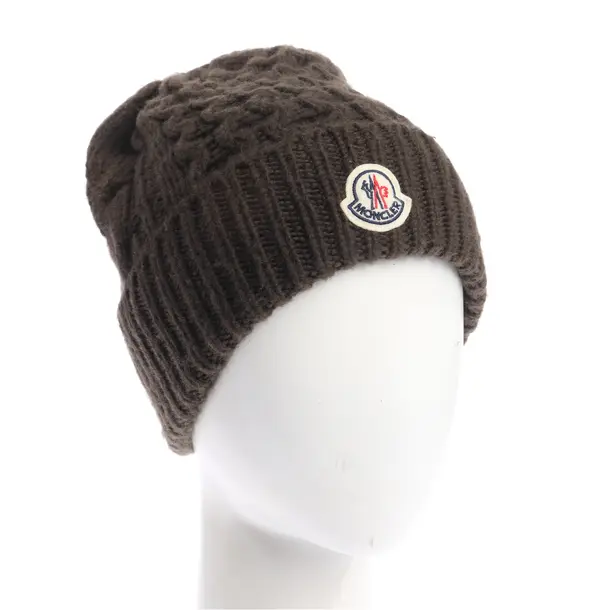 Mütze, in Dunkelgrün, Wolle, Moncler