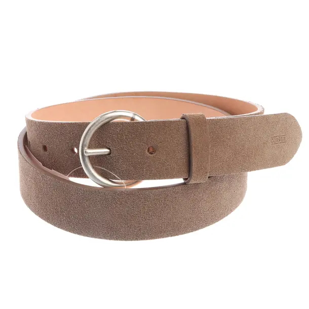 Belt, in Light Brown, Leather, Closed