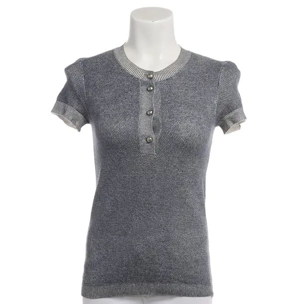 Shirt, in Dunkelgrau, Kaschmir, Chanel