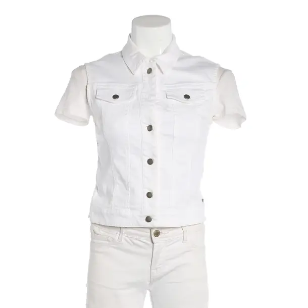 Vest, in White, Cotton, Marc Cain