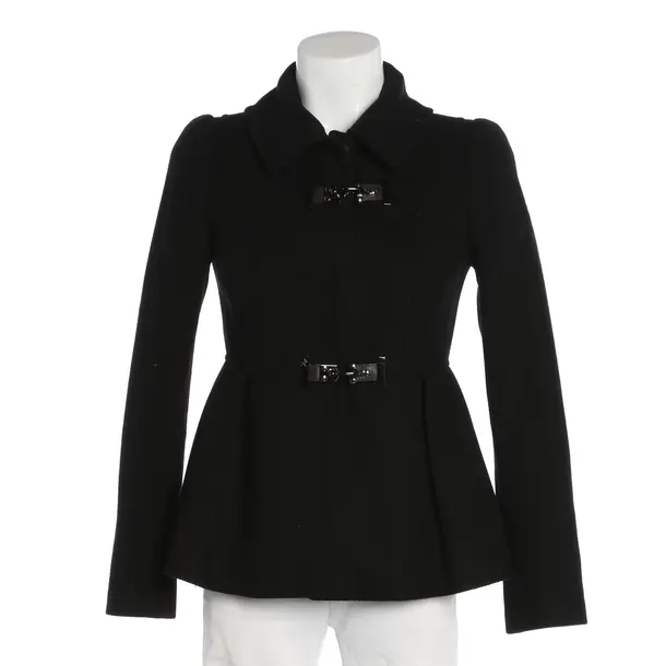 Mid-Season Jacket, in Black, Cotton, Fay