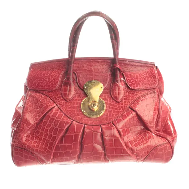 Handtasche, in Rot, Leder, Lauren Ralph Lauren