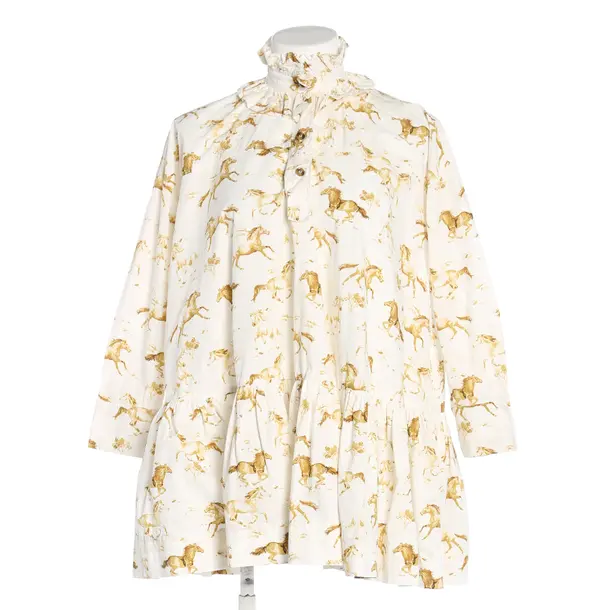 Dress, in Cream, Cotton, Ganni