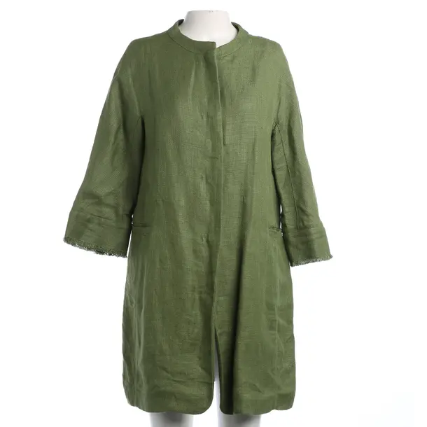 Kleid, in Olivgrün, Leinen, Max Mara