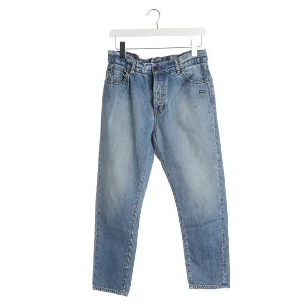 Boyfriend Jeans, in Blue, Cotton, Off-White