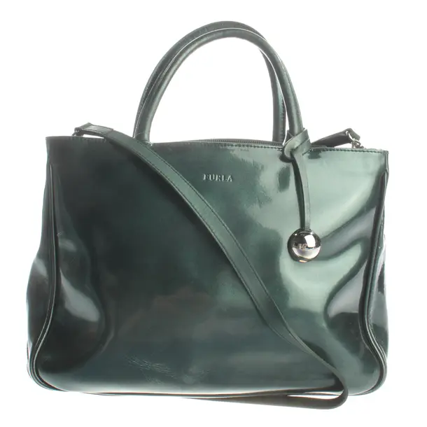 Handtasche, in Grün, Leder, Furla