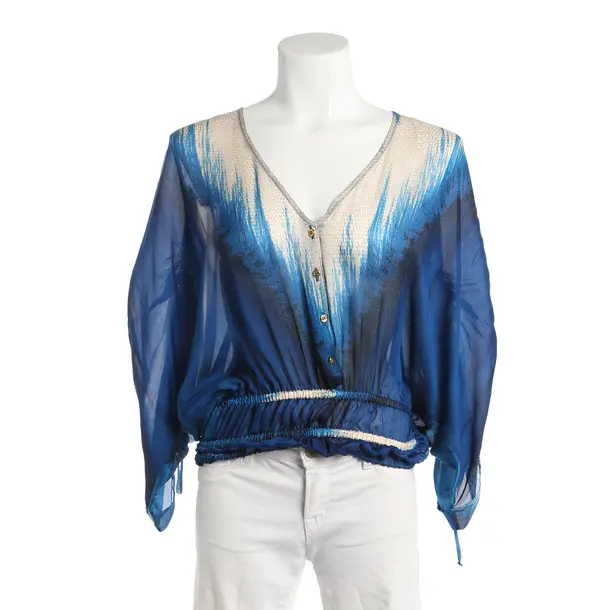 Bluse, in Mehrfarbig, Seide, Roberto Cavalli