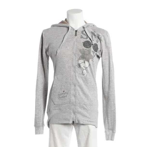 Zip-up Hoodie, in Light Gray, Cotton, Princess goes Hollywood