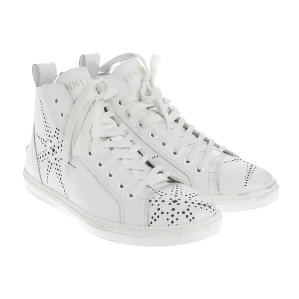 High-Top Sneakers, in White, Jimmy Choo