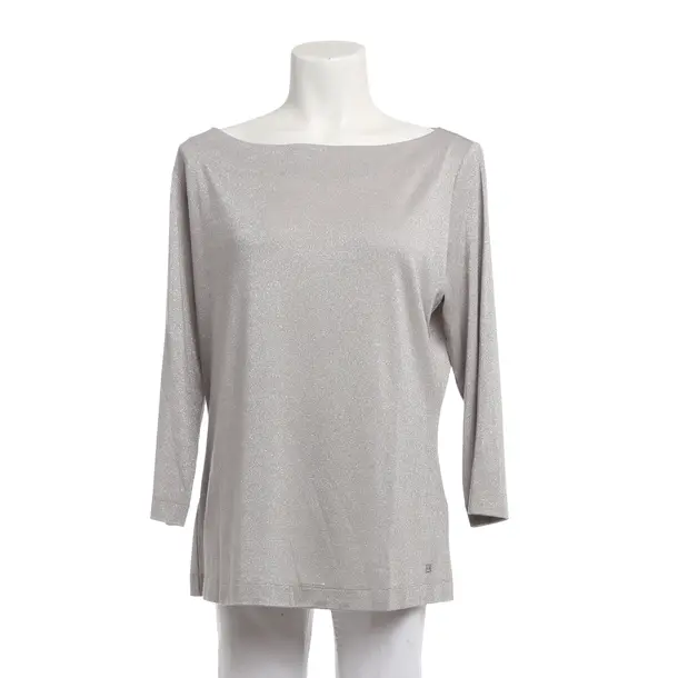 Long Sleeve Shirt, in Silver, Viscose, Escada