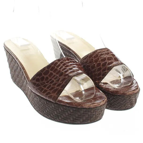 Wedges, in Brown, Prada