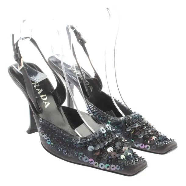 Slingbacks, in Silver, Prada