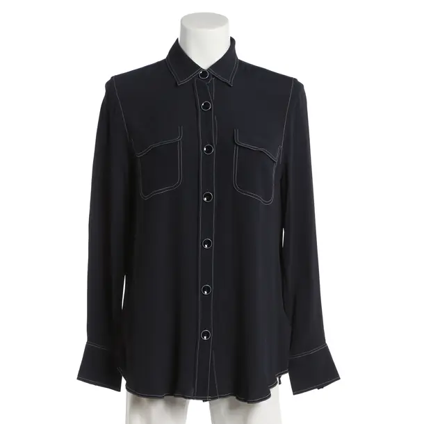 Blouse, in Navy, Acetate, Riani