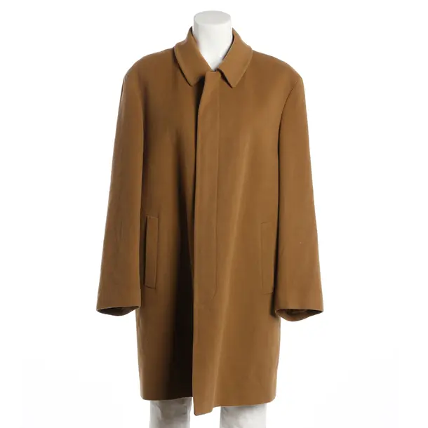 Overcoat, in Light Brown, Wool, Burberry