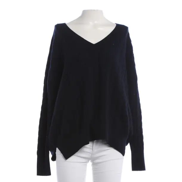 Cashmere Jumper, in Navy, Cashmere, Jardin des Orangers