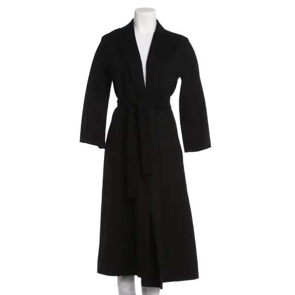 Übergangsmantel, in Schwarz, Wolle, Max Mara