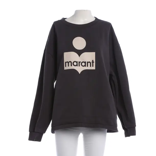 Sweatshirt, in Dunkelgrau, Baumwolle, Isabel Marant