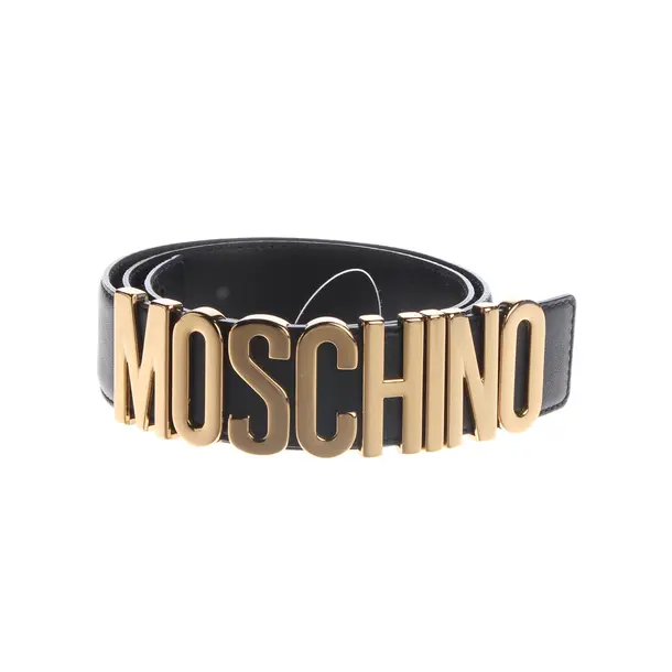 Gürtel, in Schwarz, Leder, Moschino