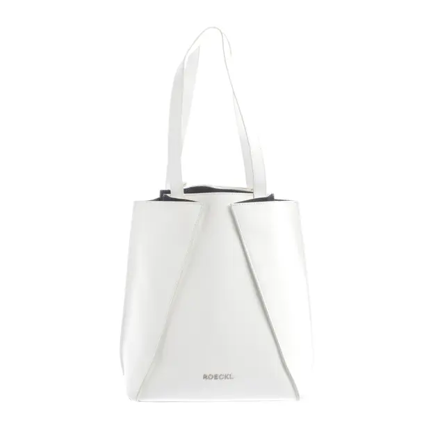 Shoulder Bag, in White, Leather, Roeckl