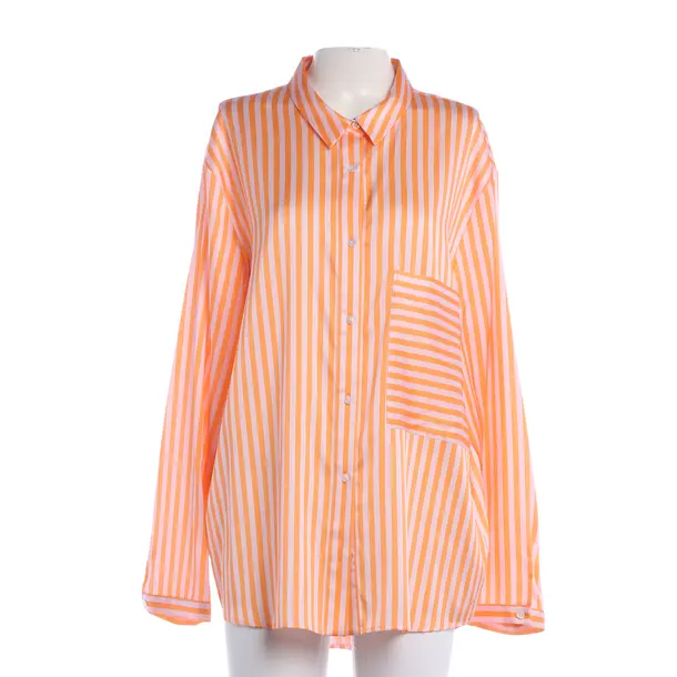 Blouse, in Orange, Silk, Delicatelove