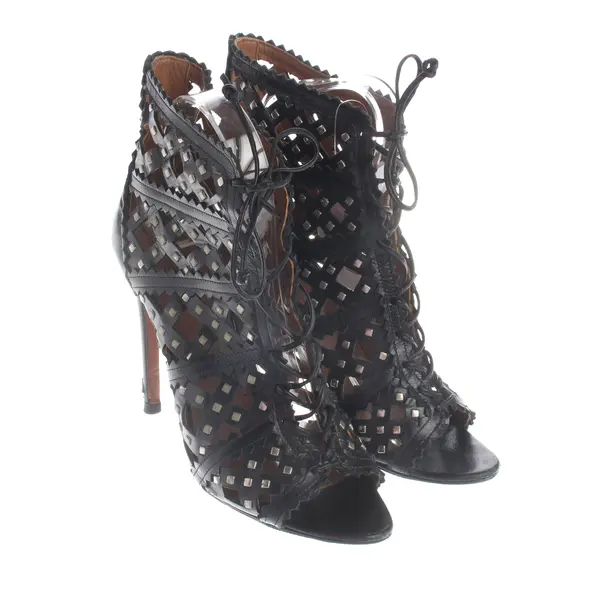 Heeled Sandals, in Black, Alaia