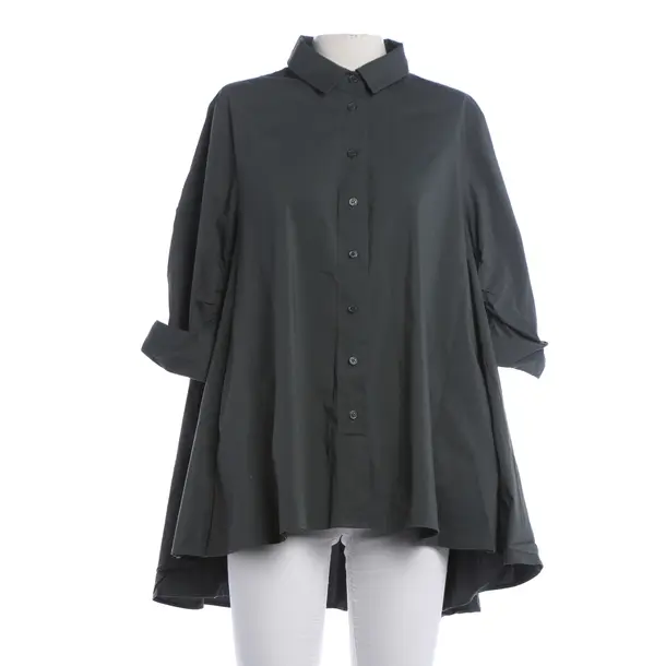 Blouse, in Dark Green, Cotton, Steffen Schraut