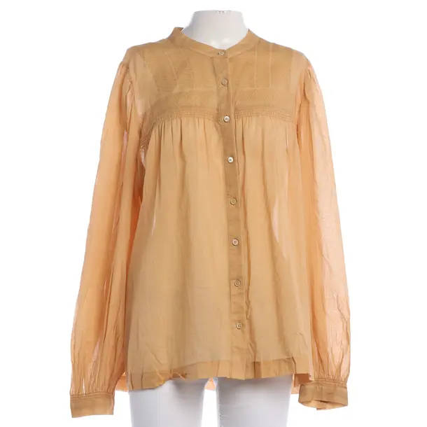 Bluse, in Hellbraun, Baumwolle, Closed