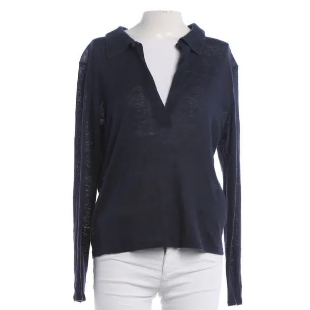 Long Sleeve Shirt, in Navy, Hemp, Dorothee Schumacher