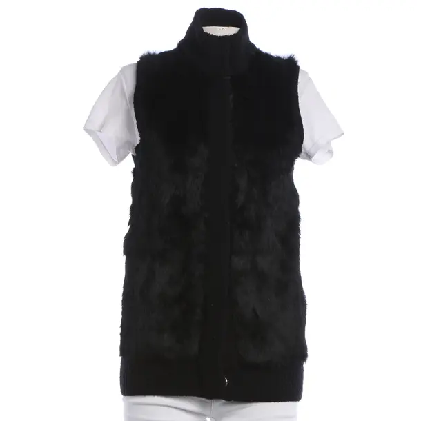 Fur Vest, in Black, Fur, Michael Kors