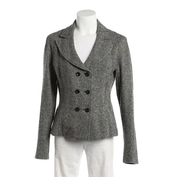 Blazer, in Dark Gray, Wool, Marc Cain