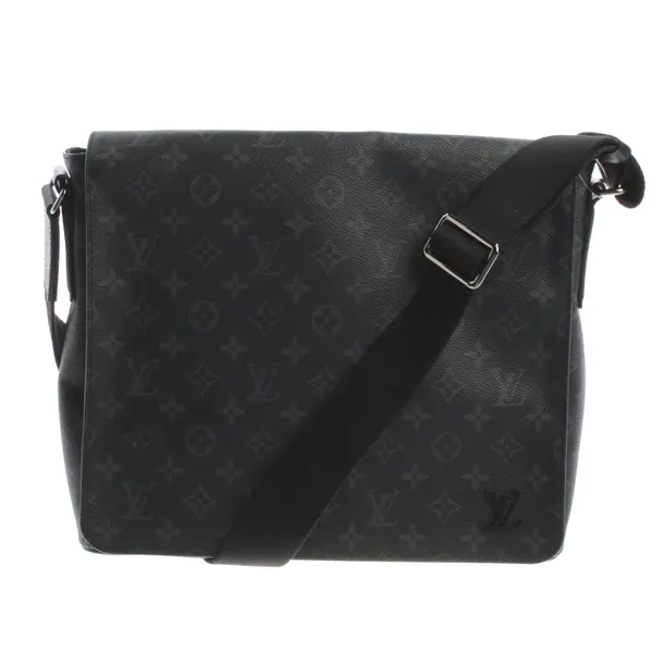 Messenger Bag, in Schwarz, Canvas, Louis Vuitton