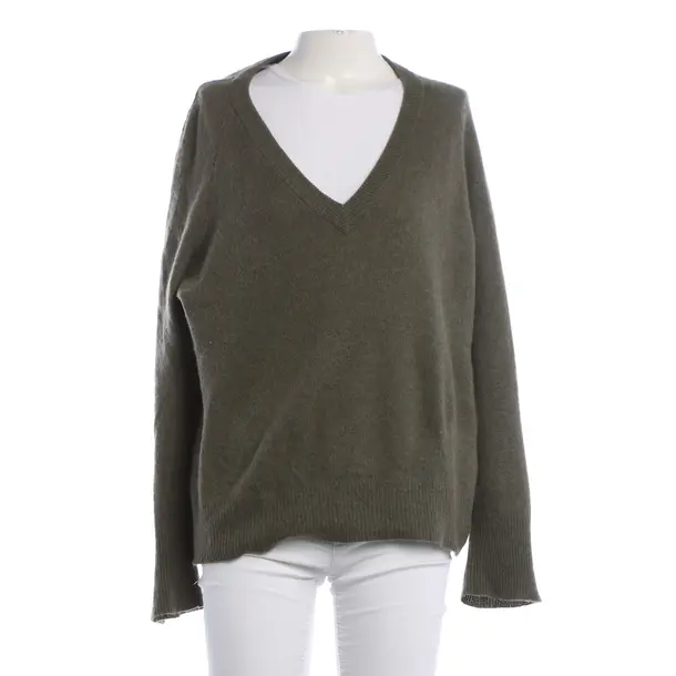 Maglia in cachemire, in Verde oliva, Cachemire, 360cashmere