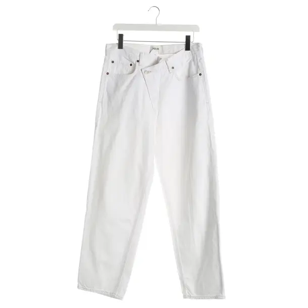 Straight Fit Jeans, in Cream, Cotton, Agolde