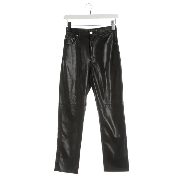 Pants, in Black, Leather, Nanushka