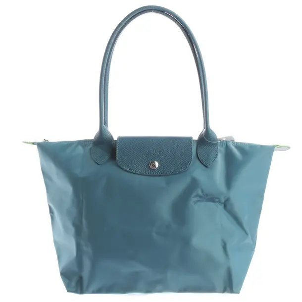 Schultertasche, in Türkis, Baumwolle, Longchamp