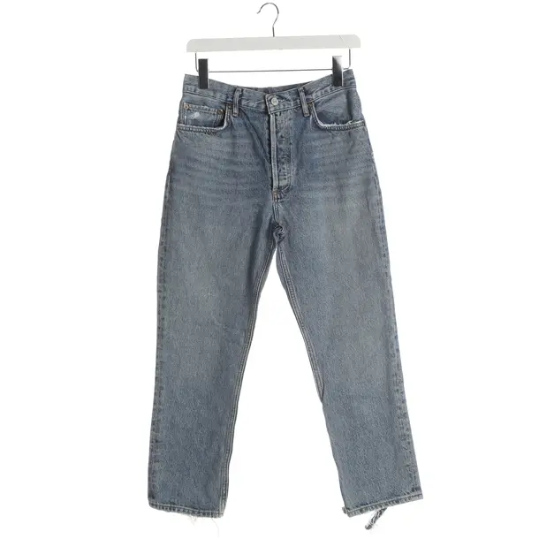 Jeans Straight Fit, in Hellblau, Baumwolle, Agolde